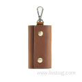 Custom New Design Genuine Leather House Keeper Key Holder Multi Hooks Waist Luxury Key Pouch Bags Men Key Wallet